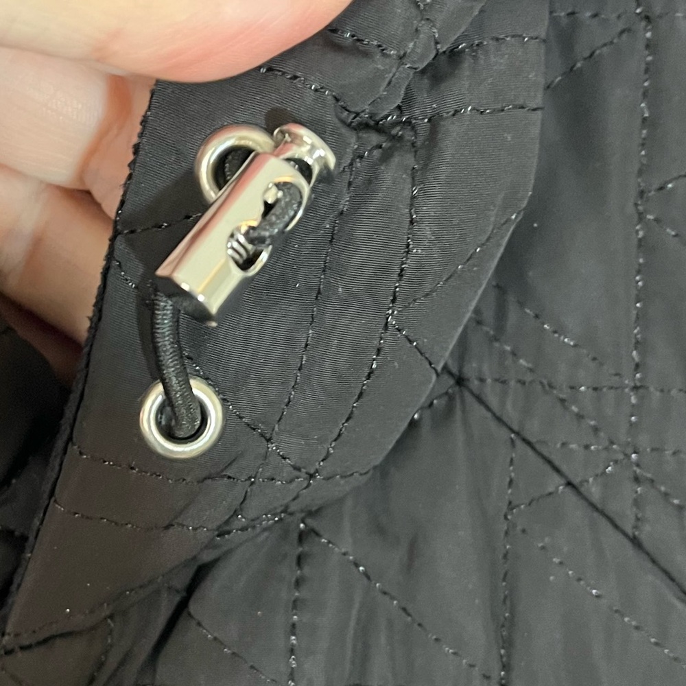 Karl Lagerfeld Women’s Black Quilted Fleece Lined Puffer Jacket Winter Coat XL - Picture 9 of 13